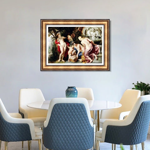 INVIN ART Framed Canvas Art Giclee Print Series#184 by Peter Paul Rubens Wall Art Living Room Home Office Decorations
