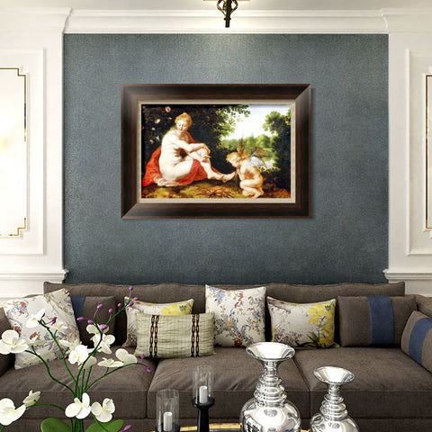 INVIN ART Framed Canvas Art Giclee Print Series#185 by Peter Paul Rubens Wall Art Living Room Home Office Decorations