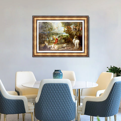 INVIN ART Framed Canvas Art Giclee Print Series#186 by Peter Paul Rubens Wall Art Living Room Home Office Decorations