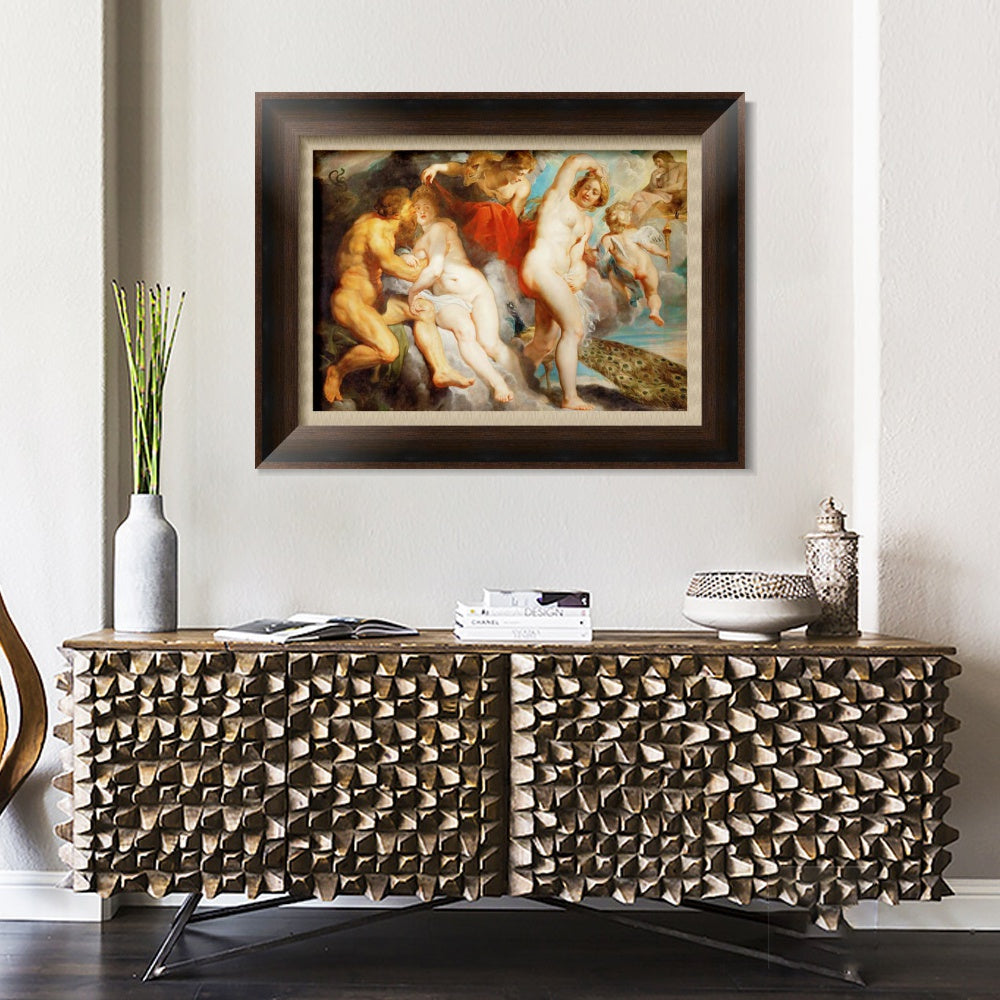 INVIN ART Framed Canvas Art Giclee Print Series#192 by Peter Paul Rubens Wall Art Living Room Home Office Decorations