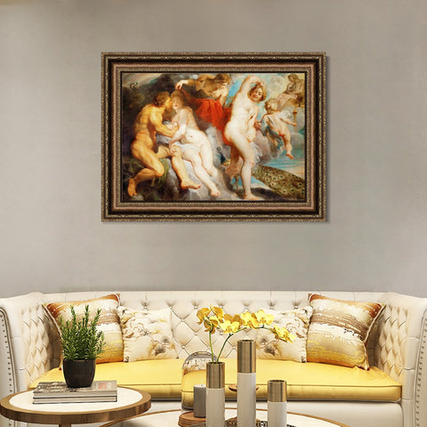 INVIN ART Framed Canvas Art Giclee Print Series#192 by Peter Paul Rubens Wall Art Living Room Home Office Decorations