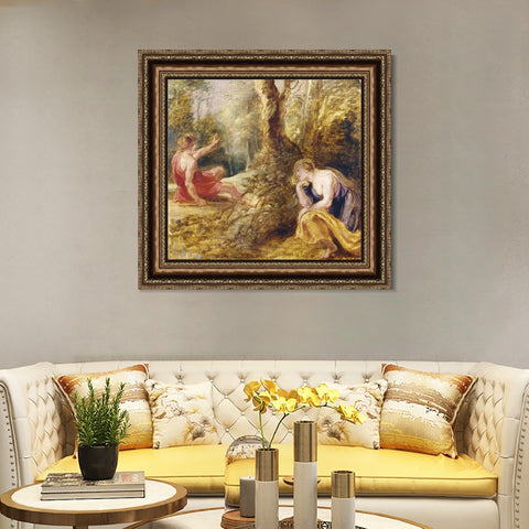 INVIN ART Framed Canvas Art Giclee Print Series#194 by Peter Paul Rubens Wall Art Living Room Home Office Decorations