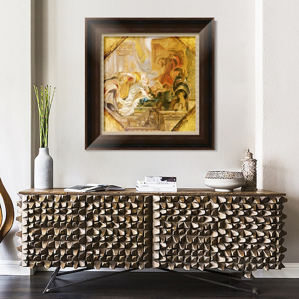 INVIN ART Framed Canvas Art Giclee Print Series#196 by Peter Paul Rubens Wall Art Living Room Home Office Decorations