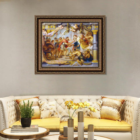 INVIN ART Framed Canvas Art Giclee Print Series#200 by Peter Paul Rubens Wall Art Living Room Home Office Decorations
