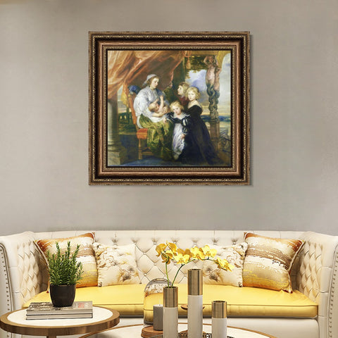 INVIN ART Framed Canvas Art Giclee Print Series#202 by Peter Paul Rubens Wall Art Living Room Home Office Decorations