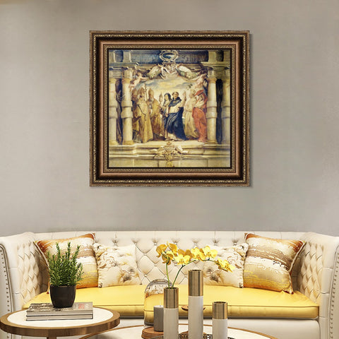 INVIN ART Framed Canvas Art Giclee Print Series#203 by Peter Paul Rubens Wall Art Living Room Home Office Decorations