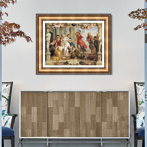 INVIN ART Framed Canvas Art Giclee Print Series#204 by Peter Paul Rubens Wall Art Living Room Home Office Decorations
