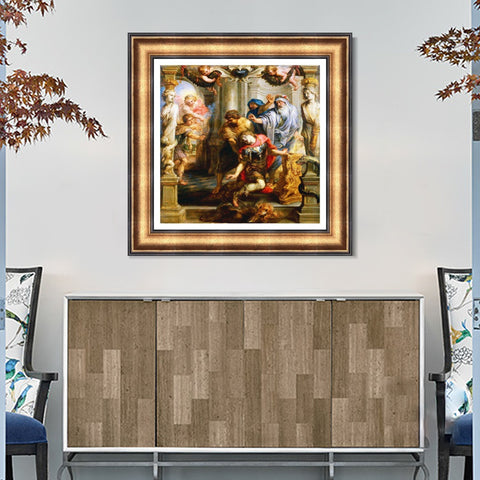 INVIN ART Framed Canvas Art Giclee Print Series#207 by Peter Paul Rubens Wall Art Living Room Home Office Decorations
