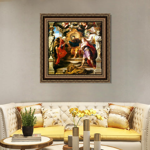INVIN ART Framed Canvas Art Giclee Print Series#208 by Peter Paul Rubens Wall Art Living Room Home Office Decorations