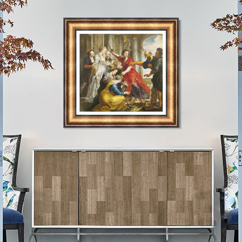 INVIN ART Framed Canvas Art Giclee Print Series#210 by Peter Paul Rubens Wall Art Living Room Home Office Decorations