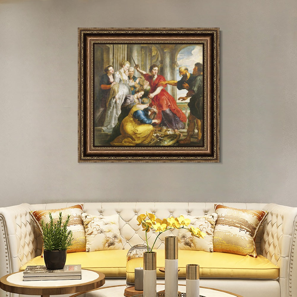 INVIN ART Framed Canvas Art Giclee Print Series#210 by Peter Paul Rubens Wall Art Living Room Home Office Decorations