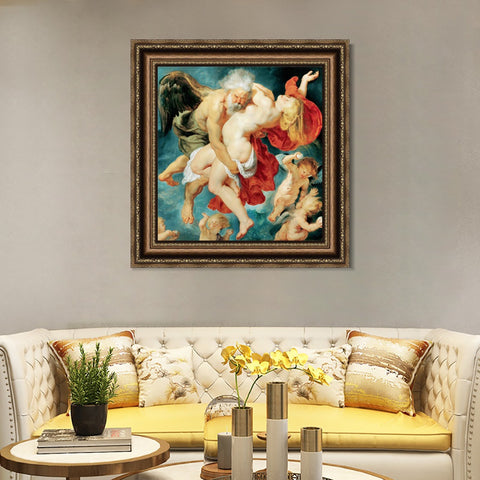 INVIN ART Framed Canvas Art Giclee Print Series#211 by Peter Paul Rubens Wall Art Living Room Home Office Decorations