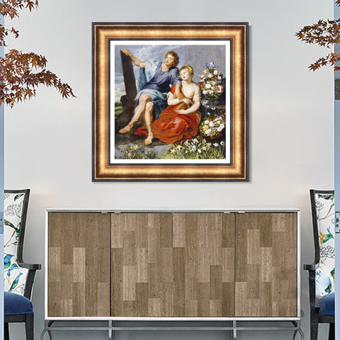 INVIN ART Framed Canvas Art Giclee Print Series#213 by Peter Paul Rubens Wall Art Living Room Home Office Decorations