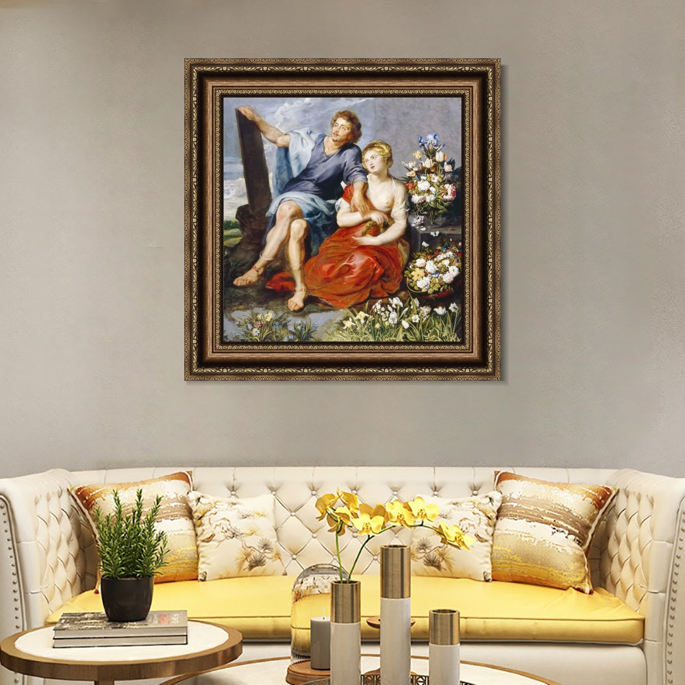 INVIN ART Framed Canvas Art Giclee Print Series#213 by Peter Paul Rubens Wall Art