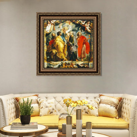 INVIN ART Framed Canvas Art Giclee Print Series#215 by Peter Paul Rubens Wall Art Living Room Home Office Decorations