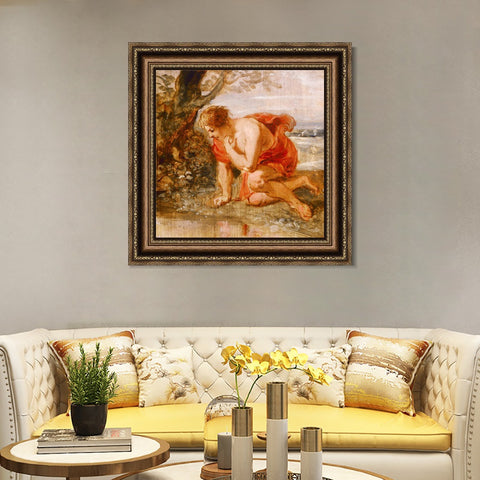 INVIN ART Framed Canvas Art Giclee Print Series#217 by Peter Paul Rubens Wall Art Living Room Home Office Decorations