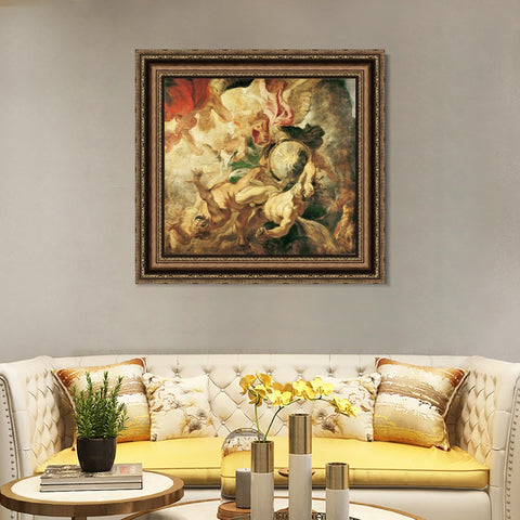 INVIN ART Framed Canvas Art Giclee Print Series#221 by Peter Paul Rubens Wall Art Living Room Home Office Decorations