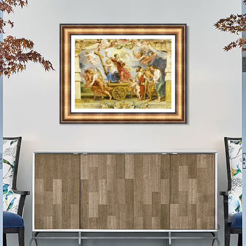 INVIN ART Framed Canvas Art Giclee Print Series#223 by Peter Paul Rubens Wall Art Living Room Home Office Decorations
