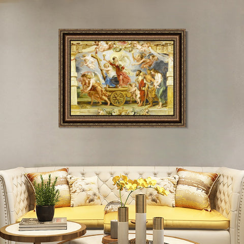 INVIN ART Framed Canvas Art Giclee Print Series#223 by Peter Paul Rubens Wall Art Living Room Home Office Decorations
