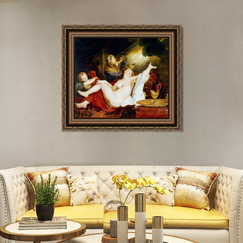 INVIN ART Framed Canvas Art Giclee Print Series#225 by Peter Paul Rubens Wall Art Living Room Home Office Decorations