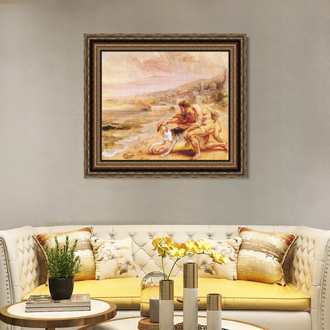 INVIN ART Framed Canvas Art Giclee Print Series#227 by Peter Paul Rubens Wall Art Living Room Home Office Decorations