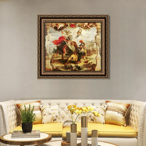 INVIN ART Framed Canvas Art Giclee Print Series#228 by Peter Paul Rubens Wall Art Living Room Home Office Decorations