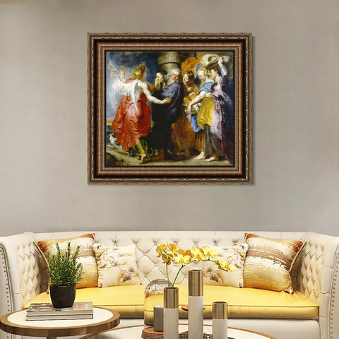 INVIN ART Framed Canvas Art Giclee Print Series#229 by Peter Paul Rubens Wall Art Living Room Home Office Decorations