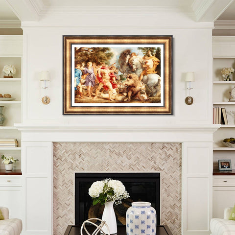 INVIN ART Framed Canvas Art Giclee Print Series#236 by Peter Paul Rubens Wall Art Living Room Home Office Decorations