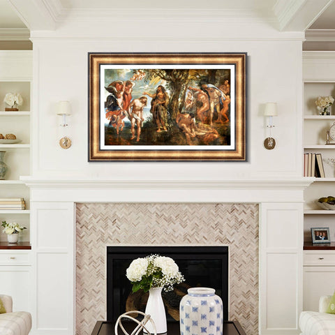 INVIN ART Framed Canvas Art Giclee Print Series#237 by Peter Paul Rubens Wall Art Living Room Home Office Decorations