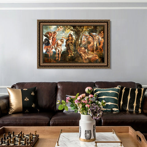 INVIN ART Framed Canvas Art Giclee Print Series#237 by Peter Paul Rubens Wall Art Living Room Home Office Decorations