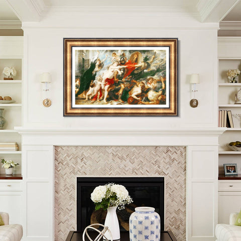 INVIN ART Framed Canvas Art Giclee Print Series#238 by Peter Paul Rubens Wall Art Living Room Home Office Decorations
