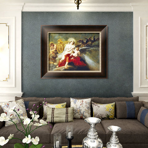 INVIN ART Framed Canvas Art Giclee Print Series#239 by Peter Paul Rubens Wall Art Living Room Home Office Decorations