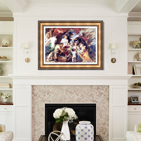 INVIN ART Framed Canvas Art Giclee Print Series#240 by Peter Paul Rubens Wall Art Living Room Home Office Decorations