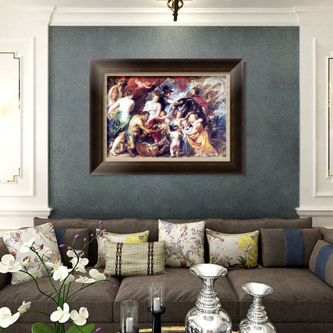 INVIN ART Framed Canvas Art Giclee Print Series#240 by Peter Paul Rubens Wall Art Living Room Home Office Decorations