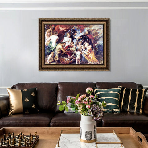 INVIN ART Framed Canvas Art Giclee Print Series#240 by Peter Paul Rubens Wall Art Living Room Home Office Decorations