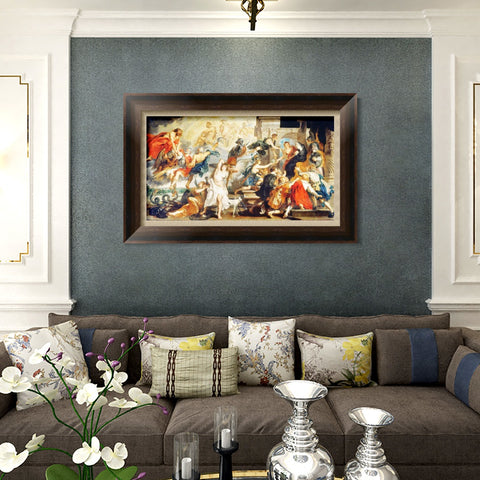 INVIN ART Framed Canvas Art Giclee Print Series#241 by Peter Paul Rubens Wall Art Living Room Home Office Decorations