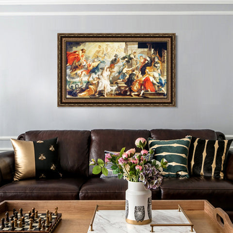 INVIN ART Framed Canvas Art Giclee Print Series#241 by Peter Paul Rubens Wall Art Living Room Home Office Decorations