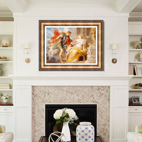 INVIN ART Framed Canvas Art Giclee Print Series#242 by Peter Paul Rubens Wall Art Living Room Home Office Decorations