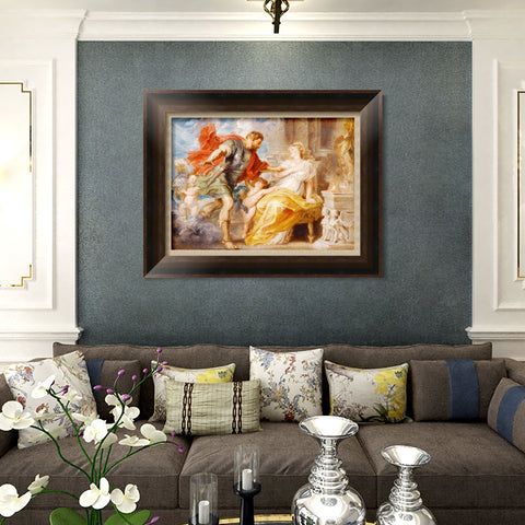 INVIN ART Framed Canvas Art Giclee Print Series#242 by Peter Paul Rubens Wall Art Living Room Home Office Decorations