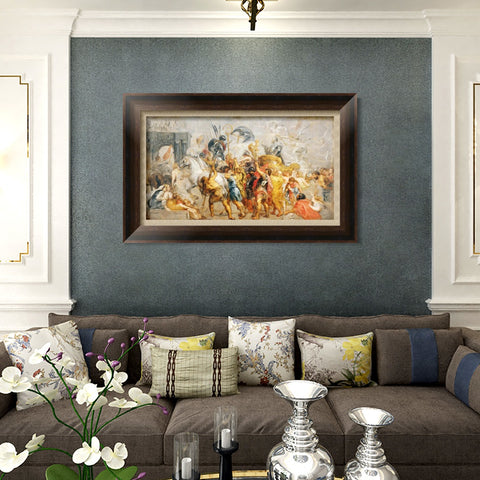 INVIN ART Framed Canvas Art Giclee Print Series#243 by Peter Paul Rubens Wall Art Living Room Home Office Decorations