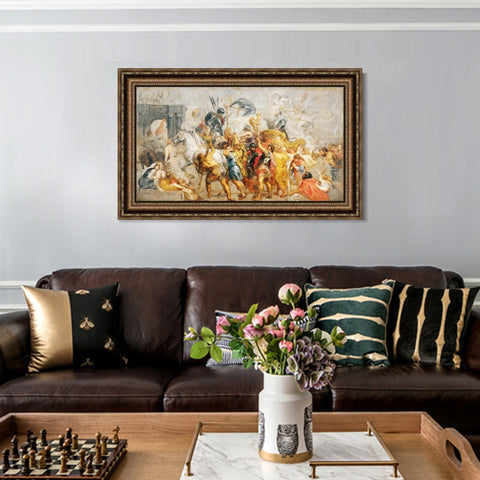 INVIN ART Framed Canvas Art Giclee Print Series#243 by Peter Paul Rubens Wall Art Living Room Home Office Decorations