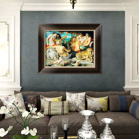 INVIN ART Framed Canvas Art Giclee Print Series#244 by Peter Paul Rubens Wall Art Living Room Home Office Decorations