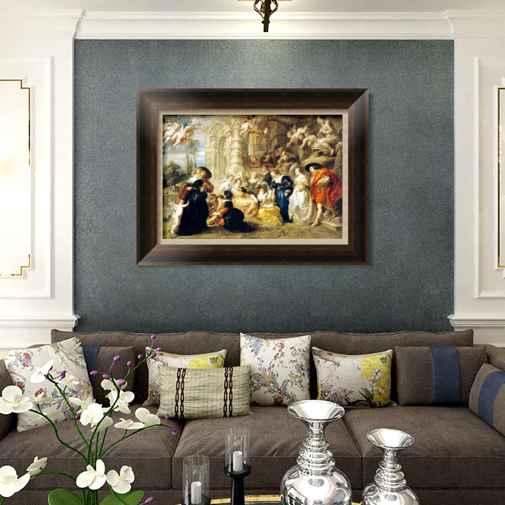INVIN ART Framed Canvas Art Giclee Print Series#245 by Peter Paul Rubens Wall Art Living Room Home Office Decorations