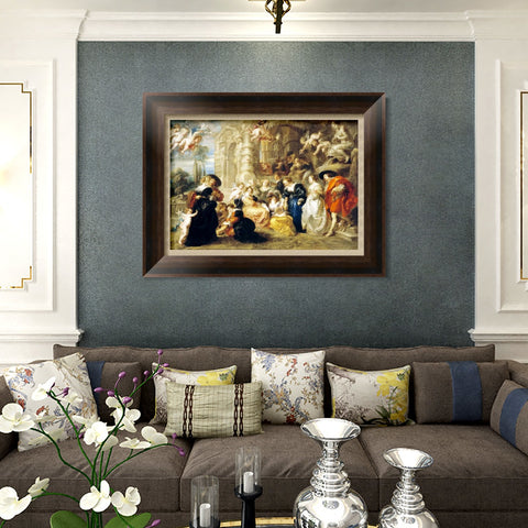 INVIN ART Framed Canvas Art Giclee Print Series#245 by Peter Paul Rubens Wall Art Living Room Home Office Decorations
