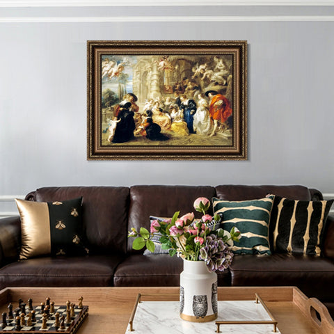 INVIN ART Framed Canvas Art Giclee Print Series#245 by Peter Paul Rubens Wall Art Living Room Home Office Decorations