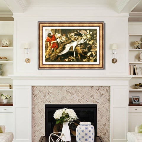 INVIN ART Framed Canvas Art Giclee Print Series#247 by Peter Paul Rubens Wall Art Living Room Home Office Decorations