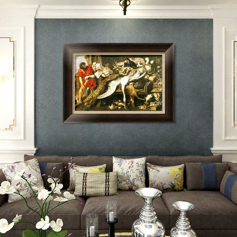 INVIN ART Framed Canvas Art Giclee Print Series#247 by Peter Paul Rubens Wall Art Living Room Home Office Decorations