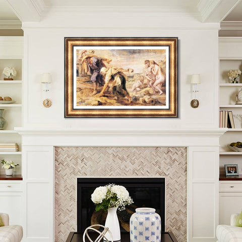 INVIN ART Framed Canvas Art Giclee Print Series#248 by Peter Paul Rubens Wall Art Living Room Home Office Decorations