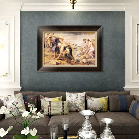 INVIN ART Framed Canvas Art Giclee Print Series#248 by Peter Paul Rubens Wall Art Living Room Home Office Decorations