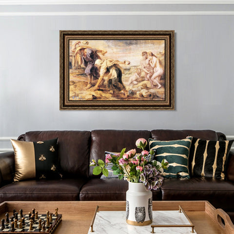 INVIN ART Framed Canvas Art Giclee Print Series#248 by Peter Paul Rubens Wall Art Living Room Home Office Decorations